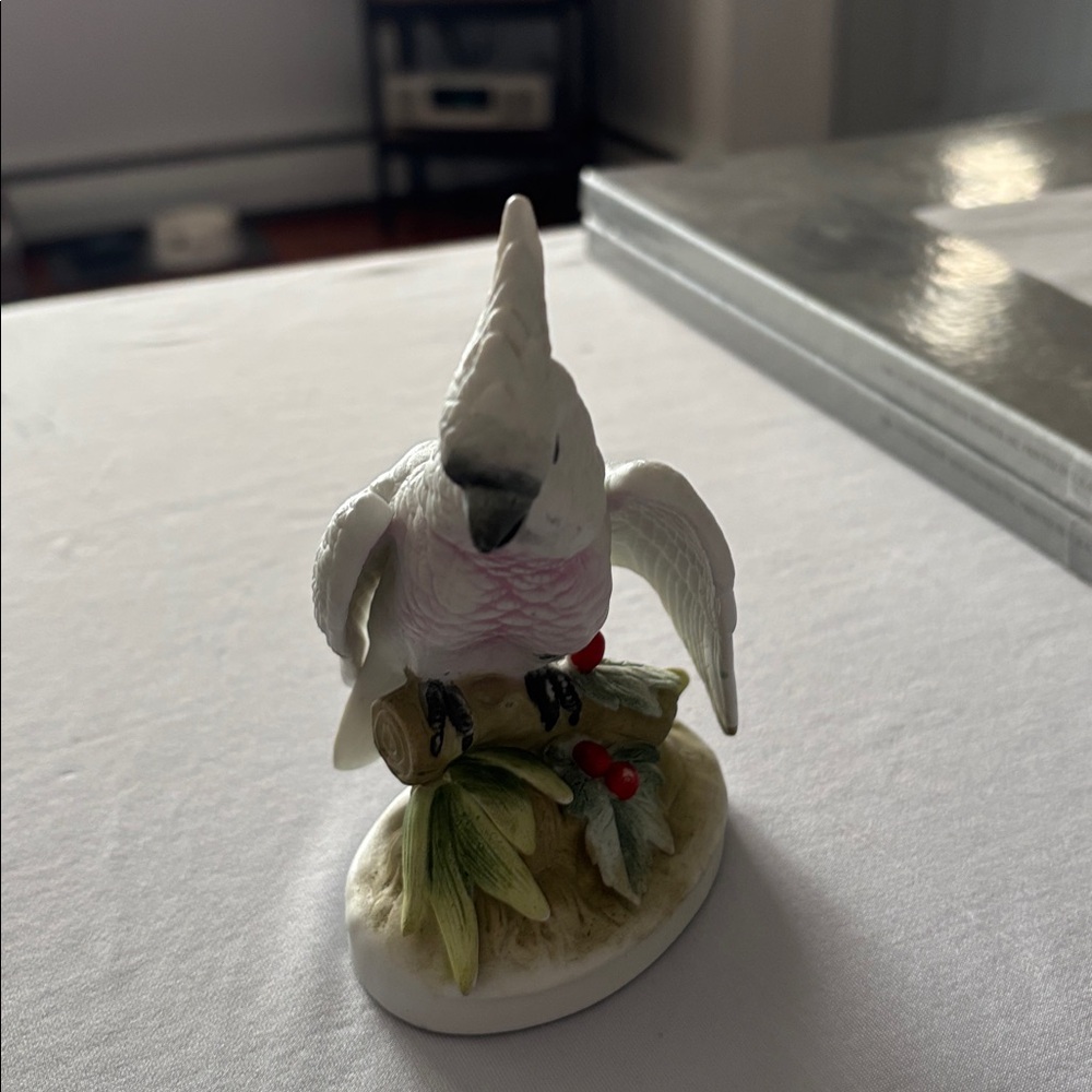 Royal Crown Derby “ White Parrot “ Figurine , pattern KW141R made in England